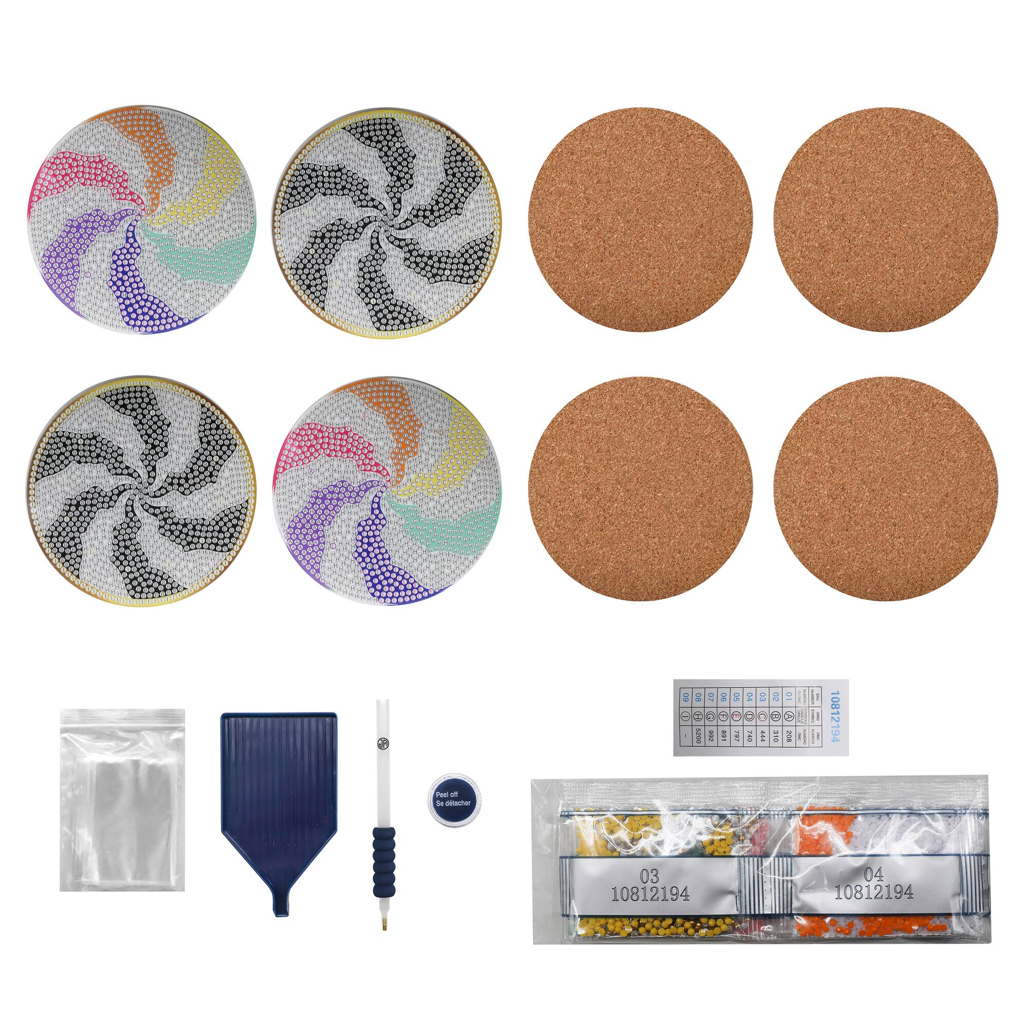 Jonathan Adler x Michaels Atlas Wheel Diamond Art Coaster Kit